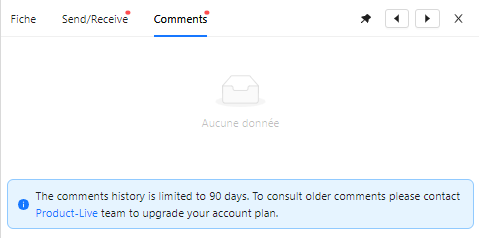 comment history warning